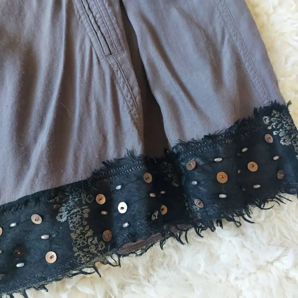 Free People Fairycore Westerncore Sequined Miniskirt size Medium
